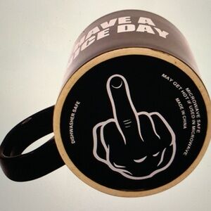 Hidden Have a Nice Day Message Novelty Mug 2 pk.